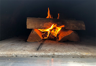 Wood in Wood Fired oven